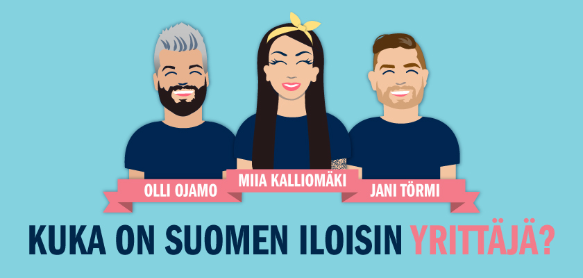 Suomen iloisin yrittäjä 2019 -kisan finalistit - Ilmarinen